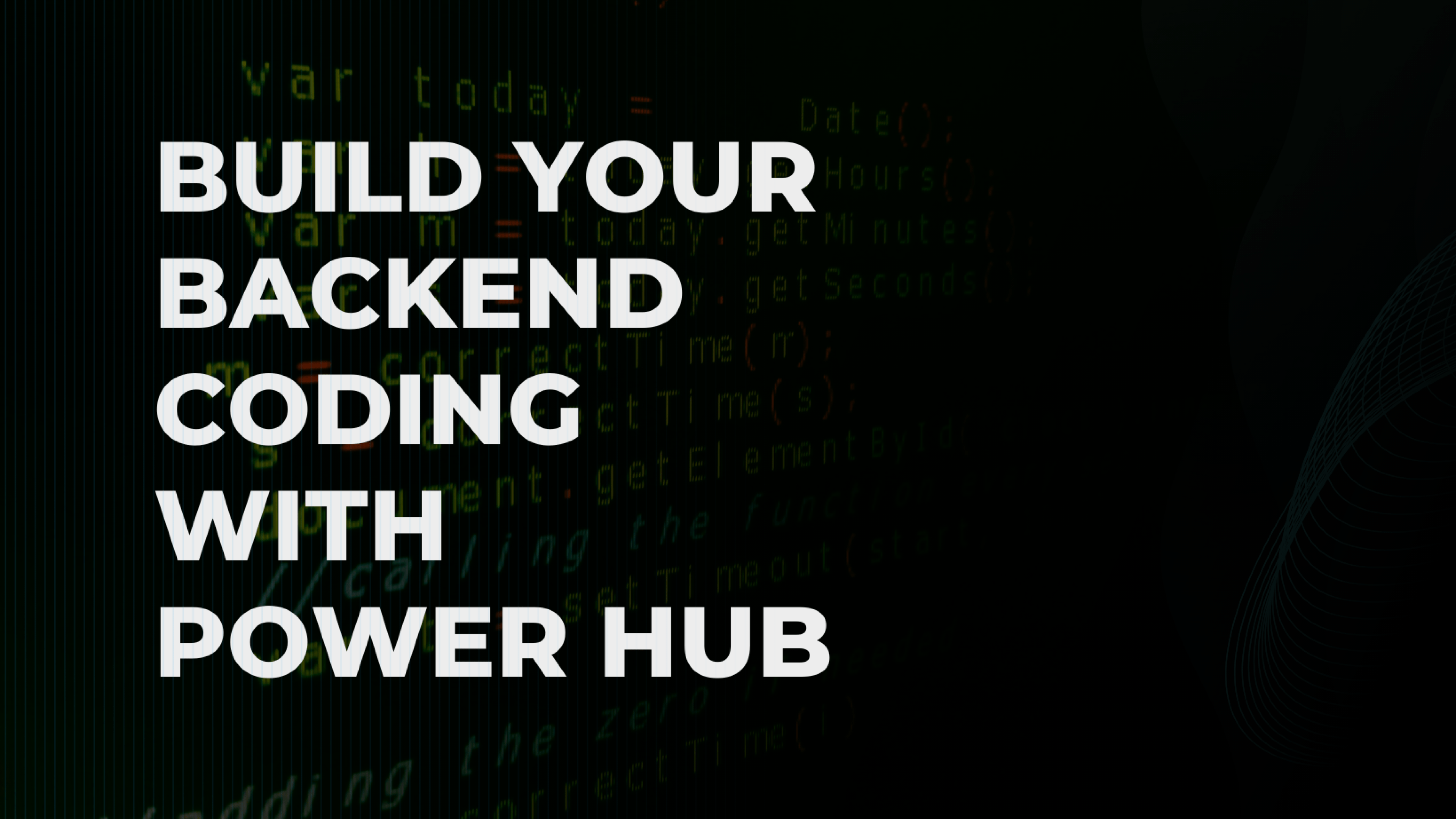 Backend course image