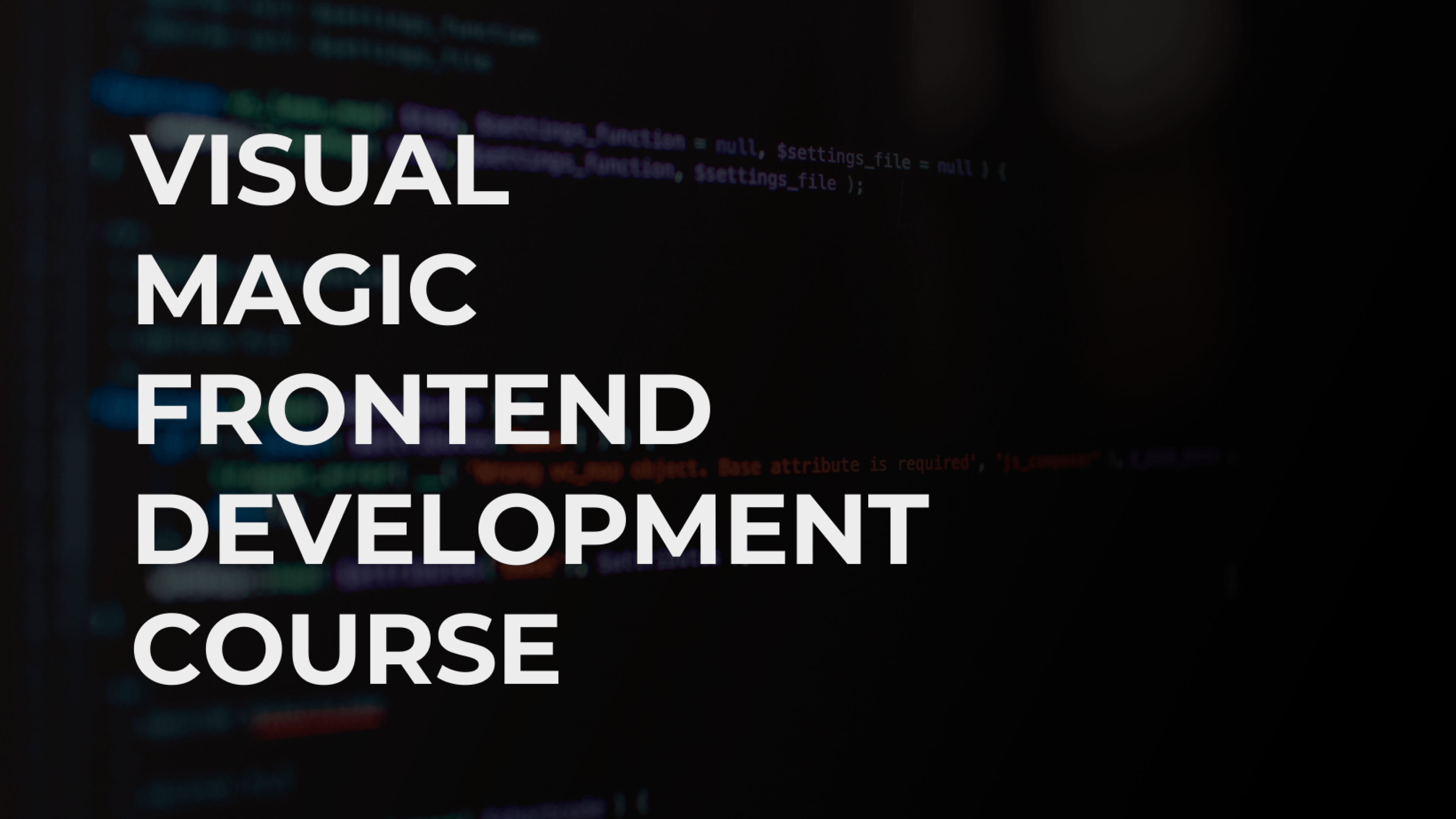 Frontend course image